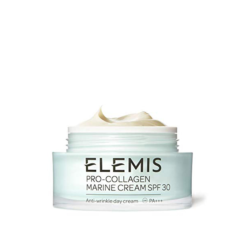 Elemis ProCollagen Marine Cream with SPF 30 3in1 Smoothing Face Moisturiser with Chlorella Ginkgo Biloba  Padina Pavonica Ultralight Gel Day Crea