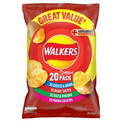 Walkers Classic Pack 20 x 25g