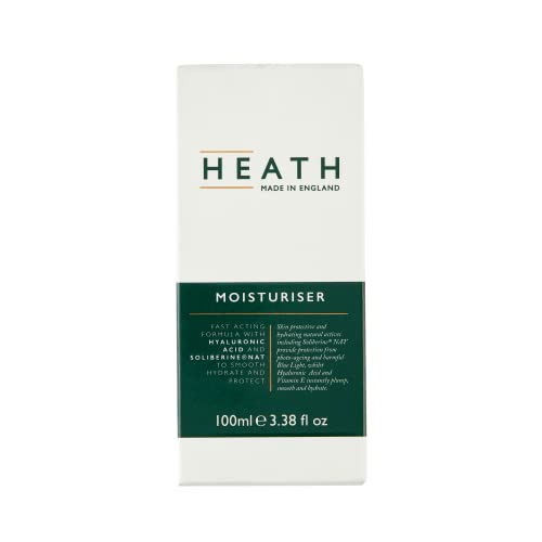 Heath Moisturiser for Men  Fast Acting Face Moisturiser  With Hyaluronic Acid and Soliberine NAT  To Hydrate and Protect Your Skin From Damage  V