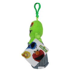 Sesame Street Soft Plush Toy Keyclip - Oscar 6" 15cm