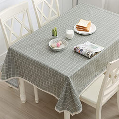 DARUITE Table Cloth,PVC Tablecloth Wipeable, Plastic Wipe Clean Tablecloth Rectangular, Waterproof Table Cover for Outdoor, Dining Room,Parties,G