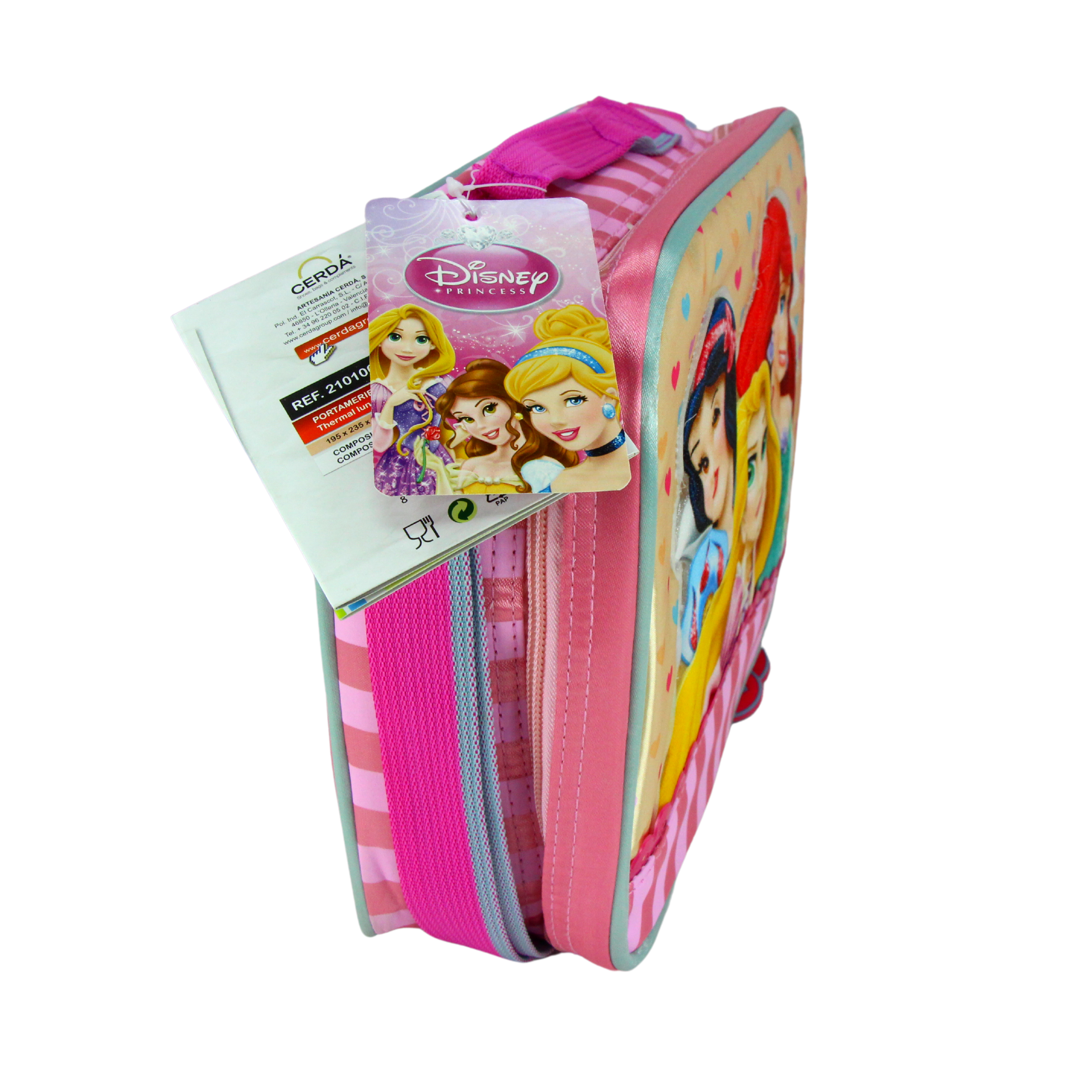 Disney Princess School Lunch Bag Set with Sandwich Box & 450ml Drinks Bottle