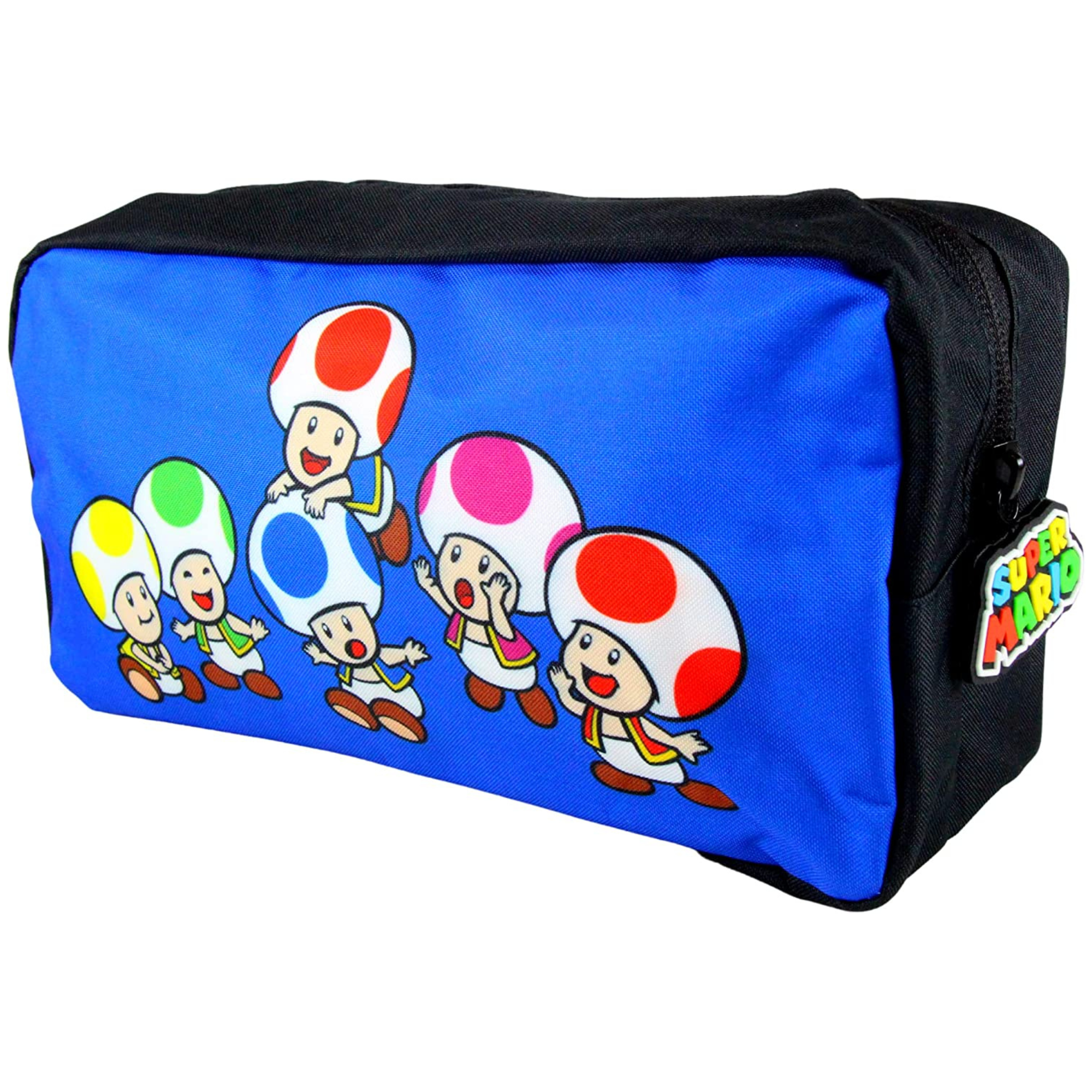 Super Mario Bros School Work Deluxe Padded Backpack Rucksack and Pencil Case