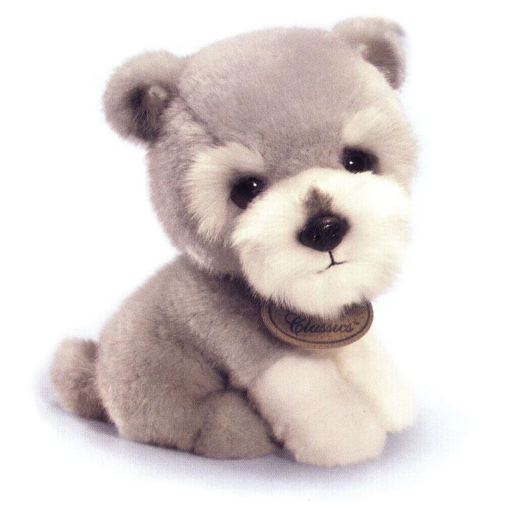 Russ Berrie Yomiko Classic Schnauzer Soft Plush Toy 8.5"